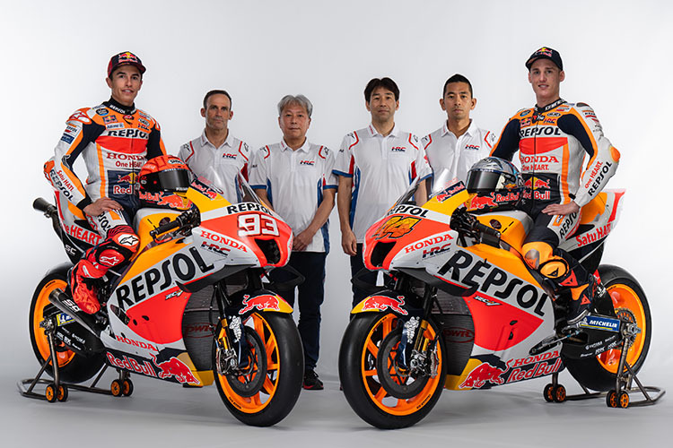 Repsol-Honda-Teamvorstellung 2022: Márquez, Puig, Wakabayashi, Kuwata, Yokoyama und Pol Espargaró