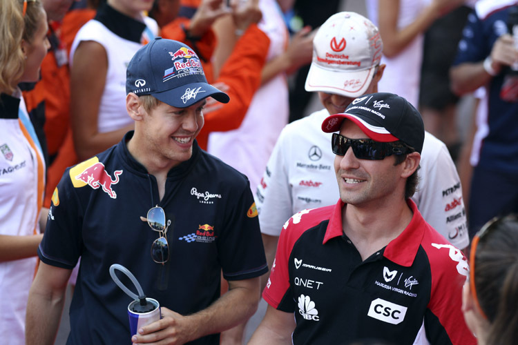 Timo Glock mit Hessen-Kumpel «Seb» Vettel