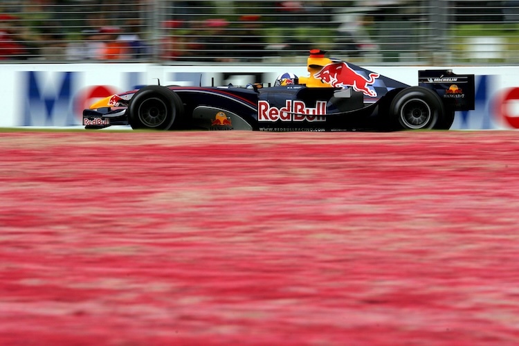 Gleich bei der Formel-1-Premiere von Red Bull Racing schaffte es David Coulthard auf den vierten Platz