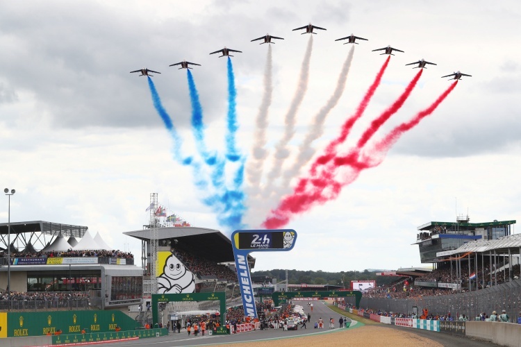 Beim Rennstart 2019 gab es bei den 24h Le Mans den üblichen Fly-Over