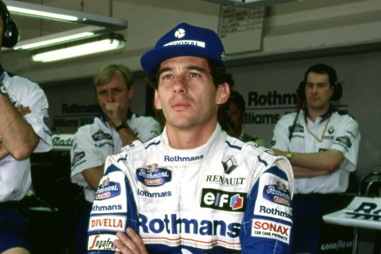 Ayrton Senna einen Tag vor seinem Unfall in Imola