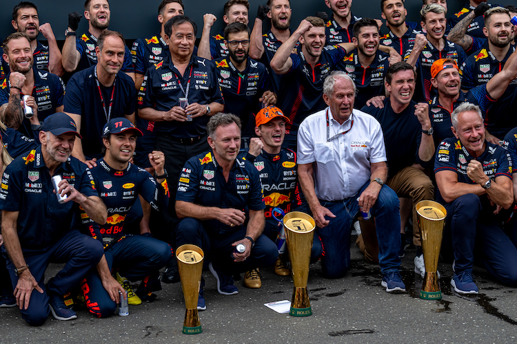 Red Bull Racing feiert: Im Moment ein gewohntes Bild