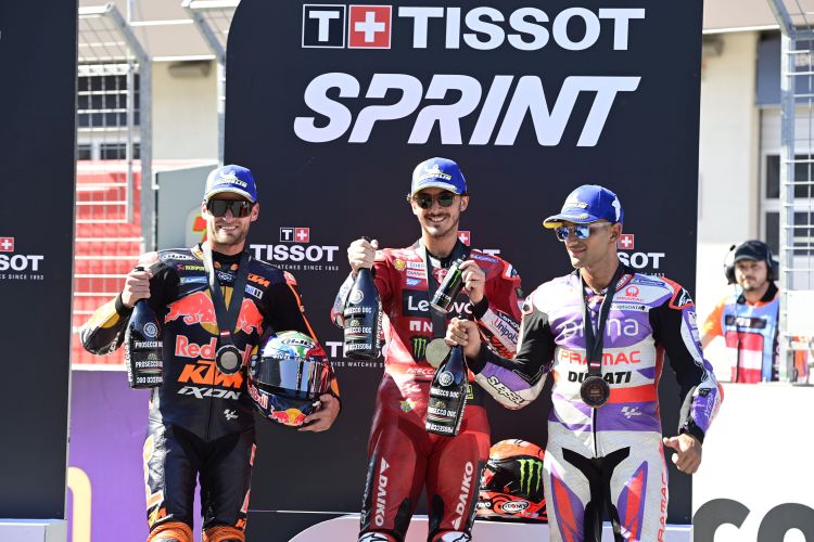 Sprint - Brad Binder, Francesco Bagnaia & Jorge Martin