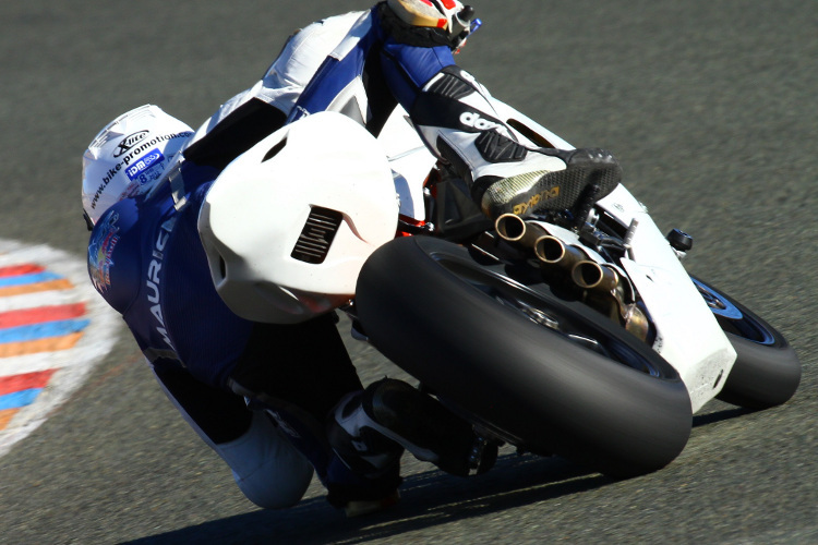 Maurice Ullrich beim Moto2-Test in Almeria