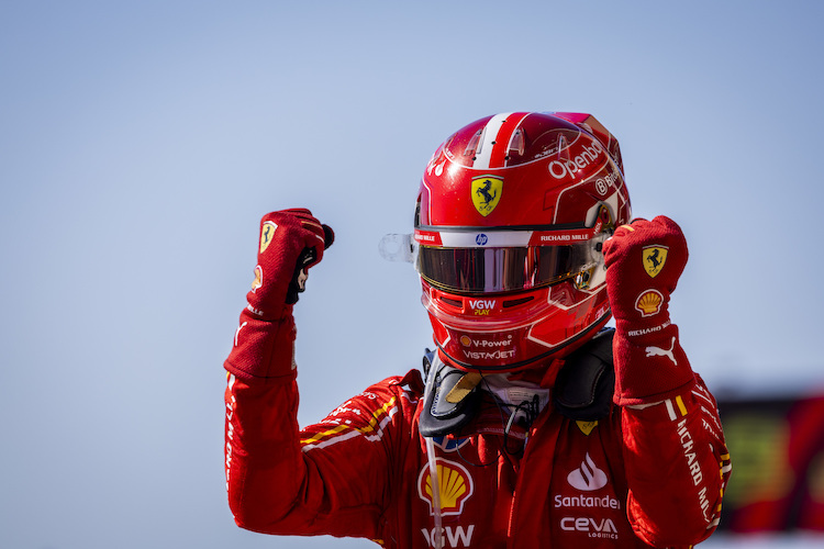 Charles Leclerc gewinnt das Rennen