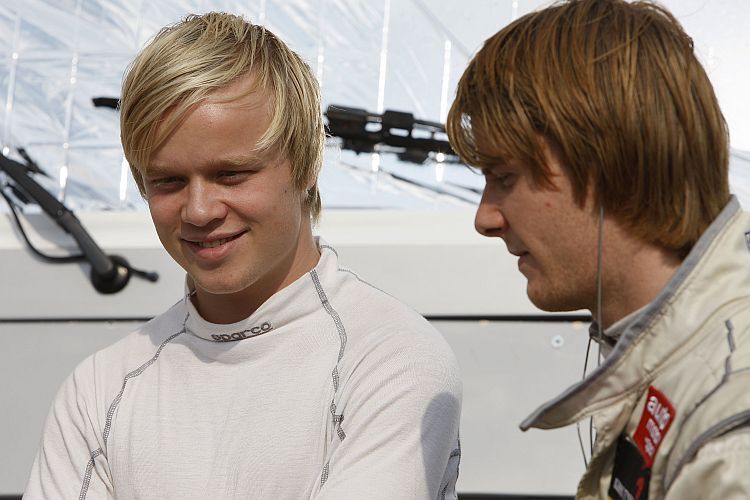 Nigel Melker (rechts) gewann vor Felix Rosenqvist.
