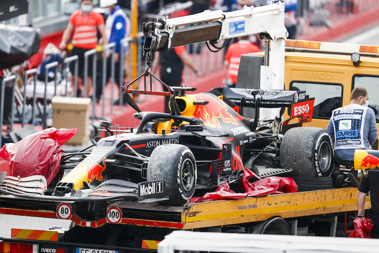 Max Verstappens Imola-GP endete nicht wie geplant