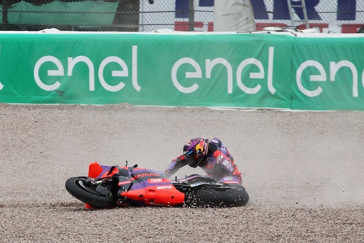 GP-Aus für Jorge Martin: Nach Sieg im Sprint, Crash in Führung liegend