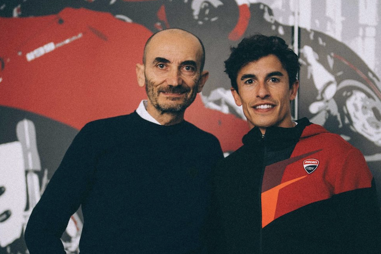 Marc Márquez mit Ducati-CEO Claudio Domenicali