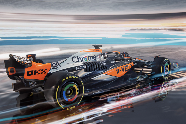 Der Chrom-McLaren für Silverstone
