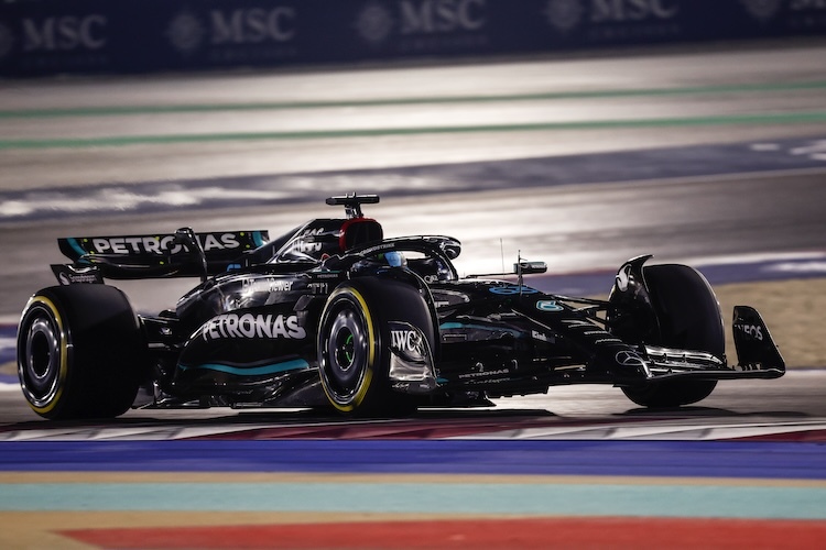 George Russell bewies in Katar mit Platz 4, dass der Formel-1-Mercedes auf dem Wüstenkurs gut funktionierte
