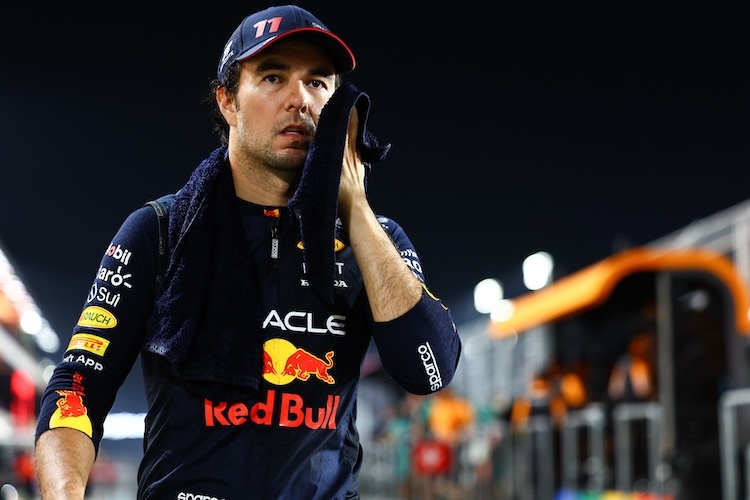 Sergio Pérez klagte nach dem Katar-GP: «Die weissen Linien waren teilweise sehr schlecht zu erkennen»