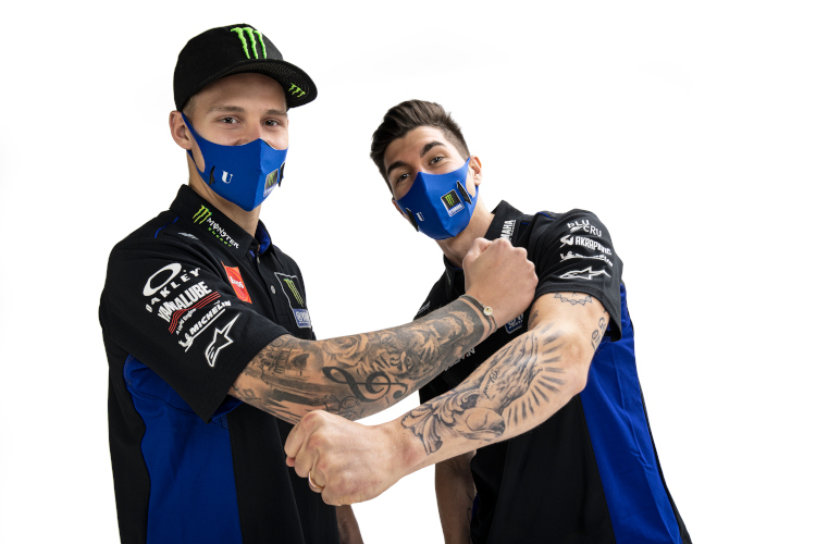 Yamaha-Teamkollegen Fabio Quartararo und Maverick Viñales