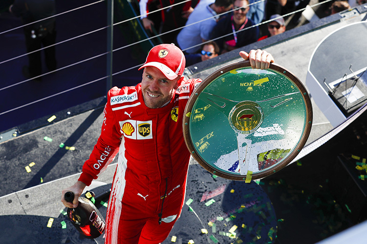 Sieg für Sebastian Vettel im Australian-GP 2018
