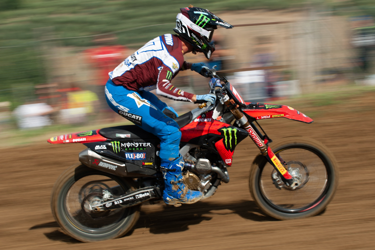 Alessandro Lupino auf der Ducati Demo 450MX