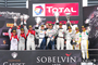 Das Podium bei den 24h von Spa