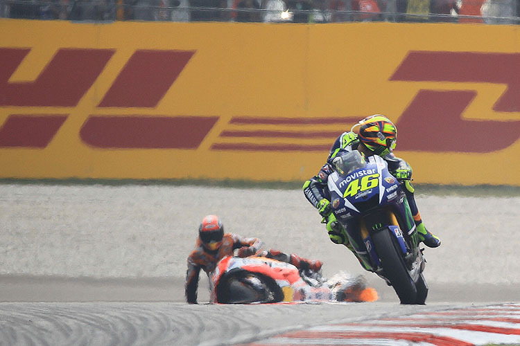 2015: Der «Sepang Clash» zwischen Rossi und Márquez
