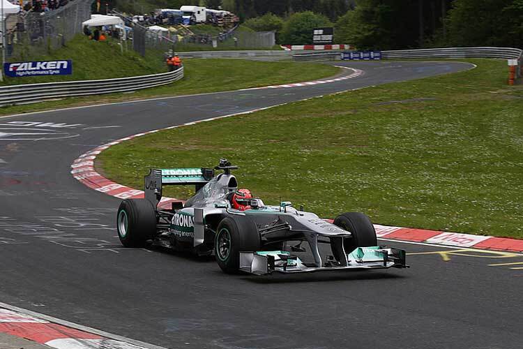 Im Formel-1-Mercedes um die Nordschleife