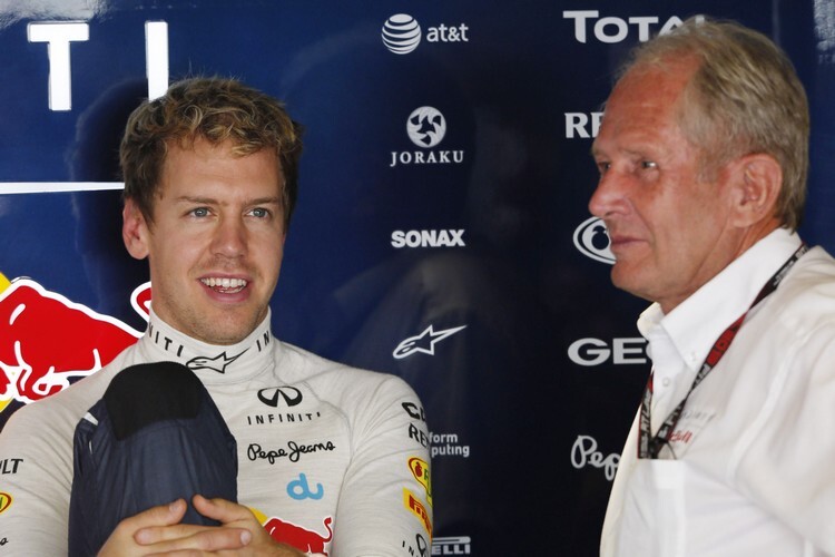 Bestzeit: Sebastian Vettel mit Dr. Helmut Marko