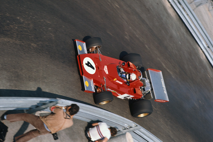 Auflösung aus der Vorwoche: Arturo Merzario mit seinem Ferrari 312 B3 in Monaco 1973