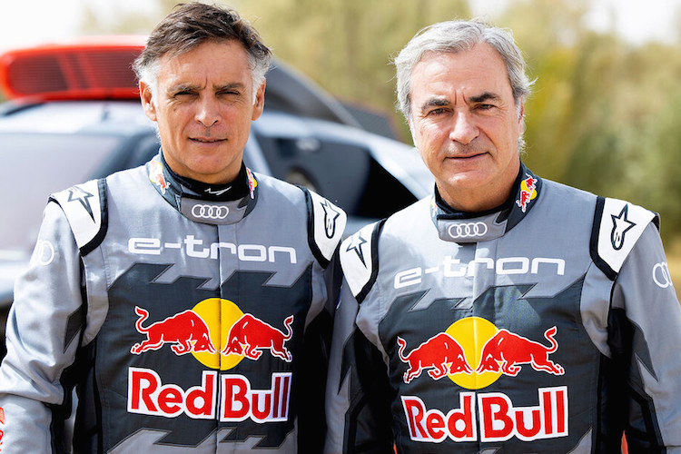 Lucas Cruz und Carlos Sainz gelang am 4. Januar der ersten Audi-Sieg in einem Tagesklassement der Dakar-Rallye
