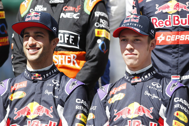 Daniel Ricciardo und Daniil Kvyat dürfen auch 2016 mit Renault-Power ausrücken