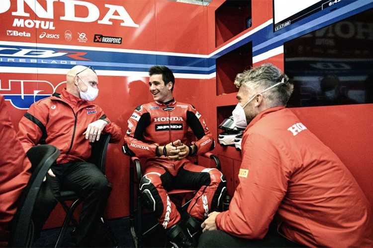 Pete Jennings, Iker Lecuona and Leon Camier (left to right)