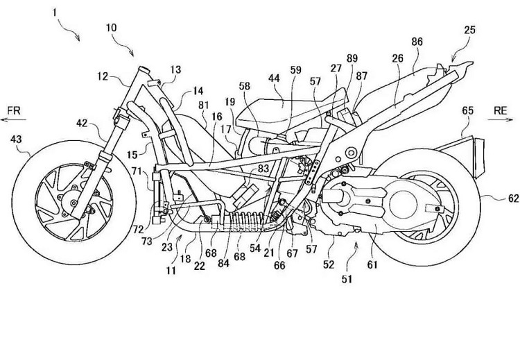 Suzuki Burgman 400 mit zwei Drucktanks zur Speicherung von komprimiertem Wasserstoff