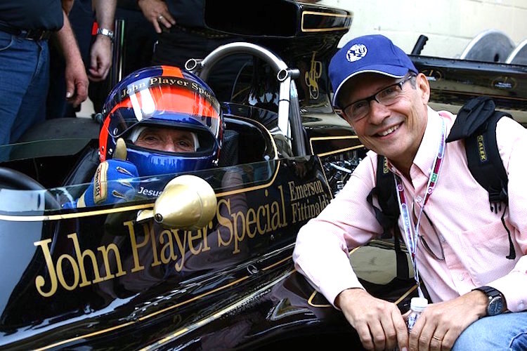 Ribeiro mit Emerson Fittipaldi