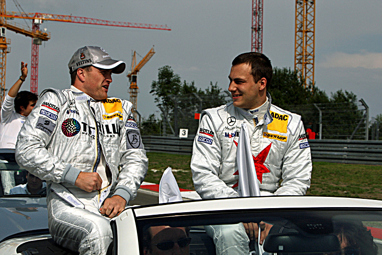 Lehrling und Champion: Schumacher mit Paffett