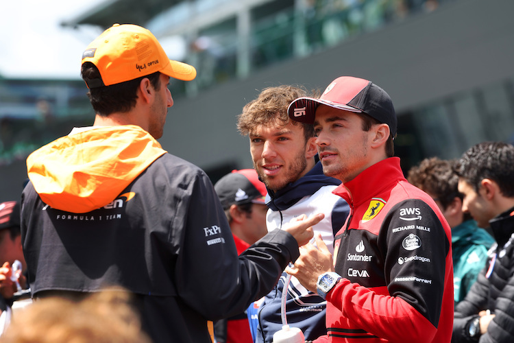 Ricciardo, Gasly, Leclerc