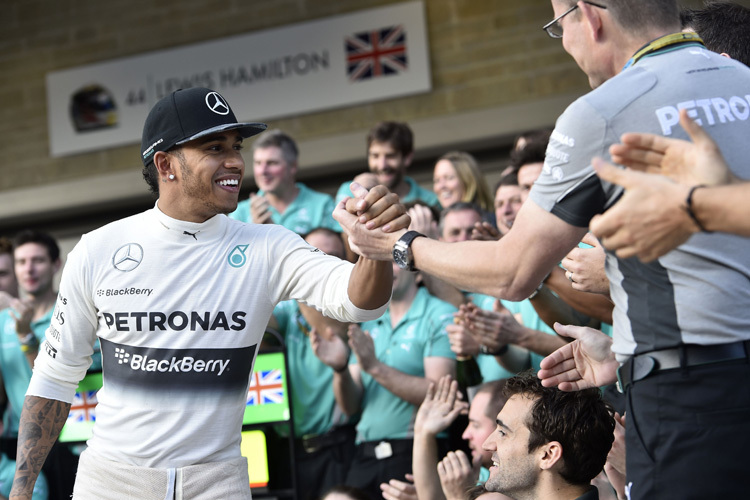 Lewis Hamilton: 2014 schon zehn GP-Siege