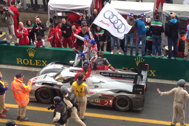 Kristensen/McNish/Duval sichern Audi 12. Le-Mans-Sieg