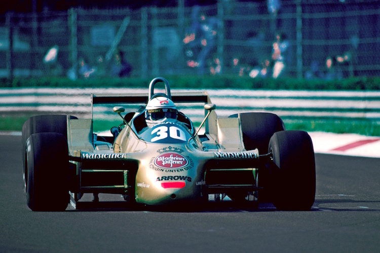 Ein Auto als Flügel: Jochen Mass mit dem Arrows in Monza 1979