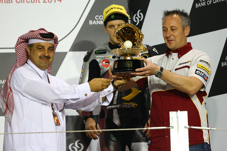 Katar-GP: QMMF-Chef Al Attiyah, Mika Kallio (Platz 2) und Bartholemy