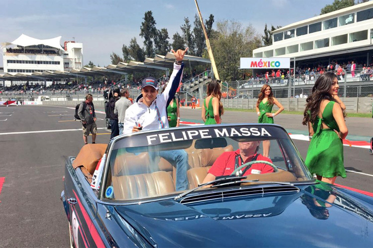 Felipe Massa bei der Fahrerparade in Mexiko
