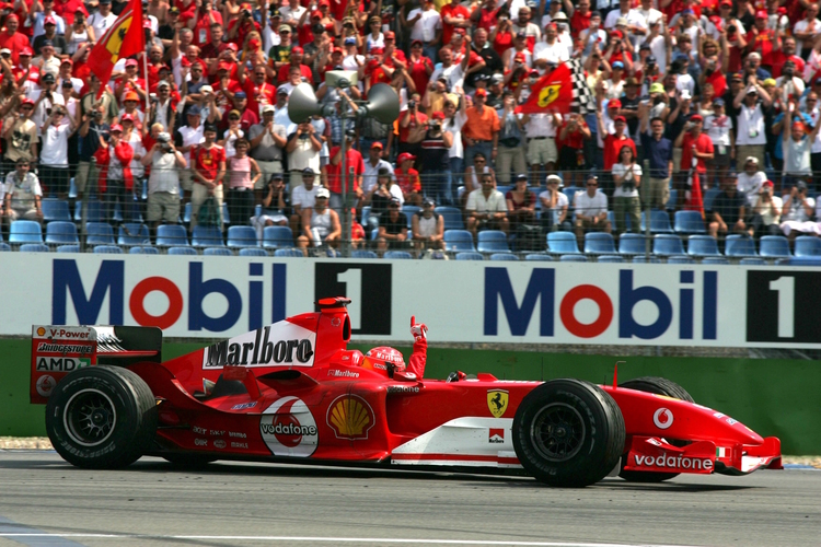 Michael Schumacher im Ferrari F2004