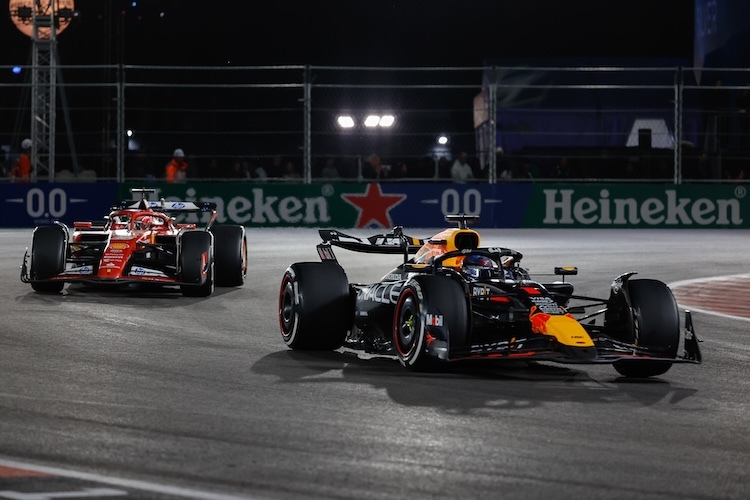 Max Verstappen und Charles Leclerc