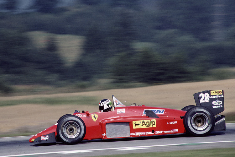 Stefan Johansson 1985 im Ferrari