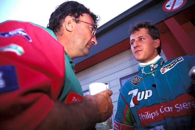 Eddie Jordan und Michael Schumacher