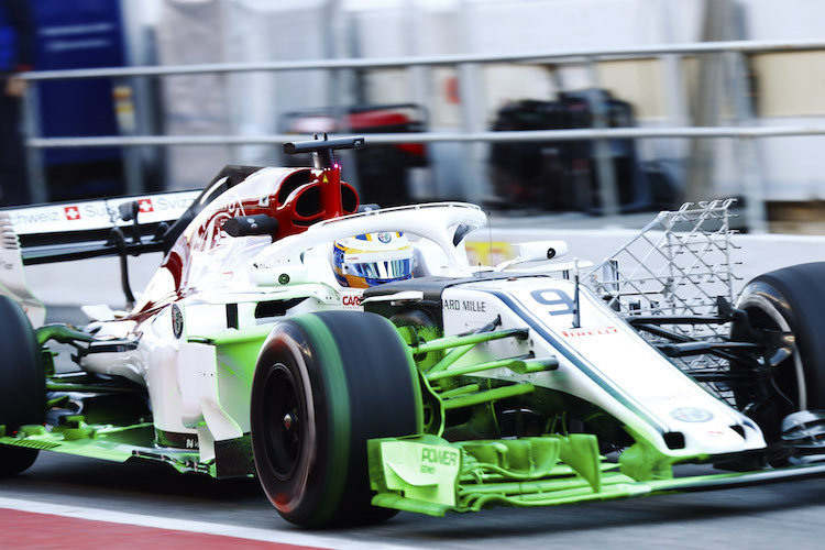 Marcus Ericsson mit seinem Sauber