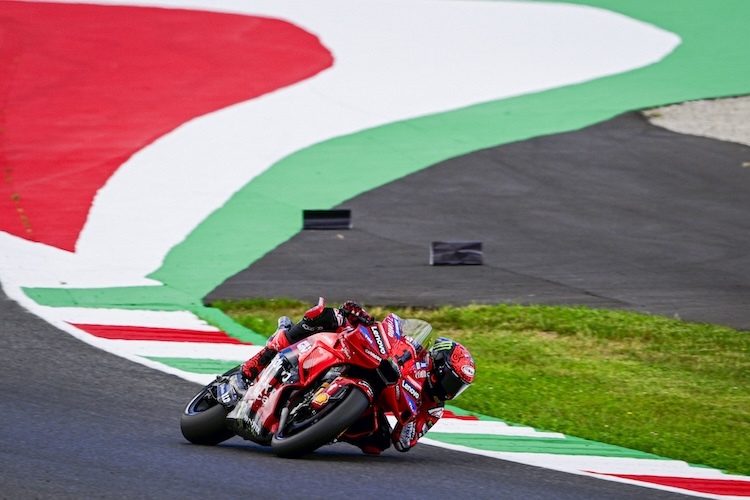 MotoGP-Weltmeister Francesco Bagnaia war im Zeittraining in Mugello der Schnellste