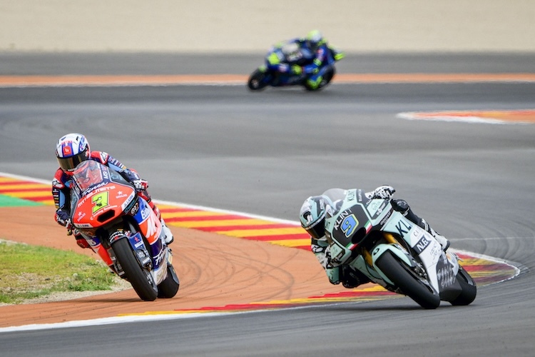 Moto2-Leader Sergio Garcia (3) war in Aragon komplett neben der Spur