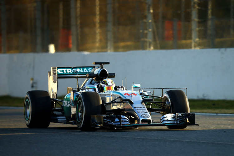 Lewis Hamilton drehte gestern nur elf Runden 