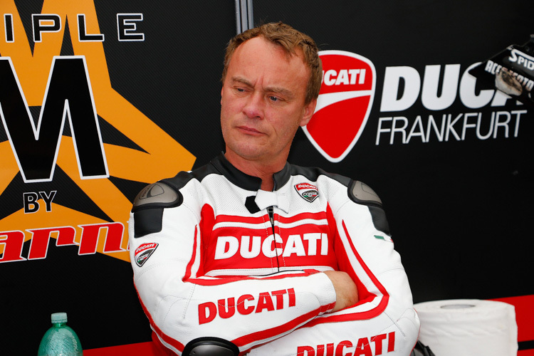 Ralf Waldmann fuhr am Schluss noch eine Ducati