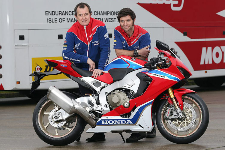 John McGuinness (li.) und Guy Martin sin nicht nur bei Honda, sondern auch bei Mugen Teamkollegen