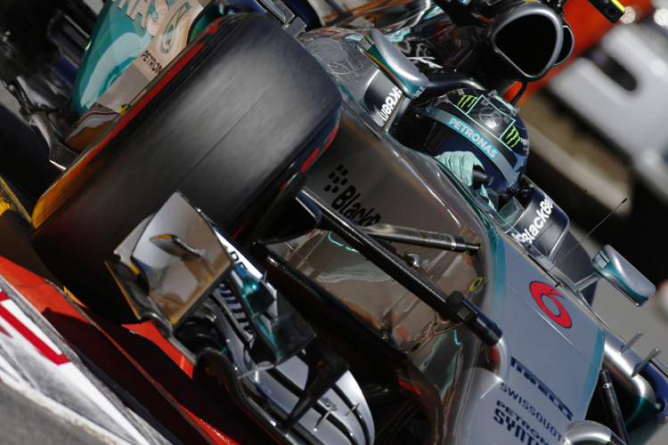 Nico Rosberg auf dem Weg zur Pole-Position