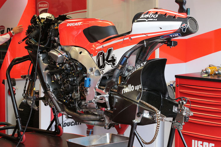 Die Ducati GP13 von Dovizioso