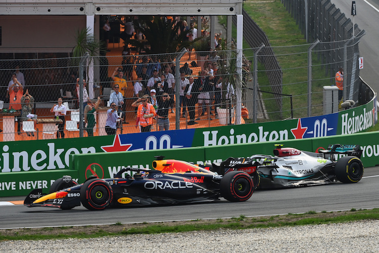 Lewis Hamilton hatte nach der Safety-Car-Phase keine Chance gegen Max Verstappen