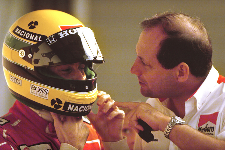 Ayrton Senna mit Ron Dennis